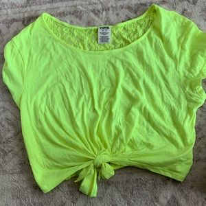 PINK - xs neon crop top